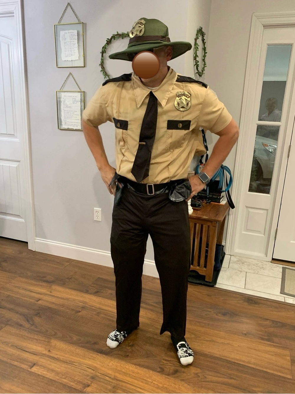 Men's Trooper Costume Uniform Shirt & Pants “Stranger Things Sheriff”